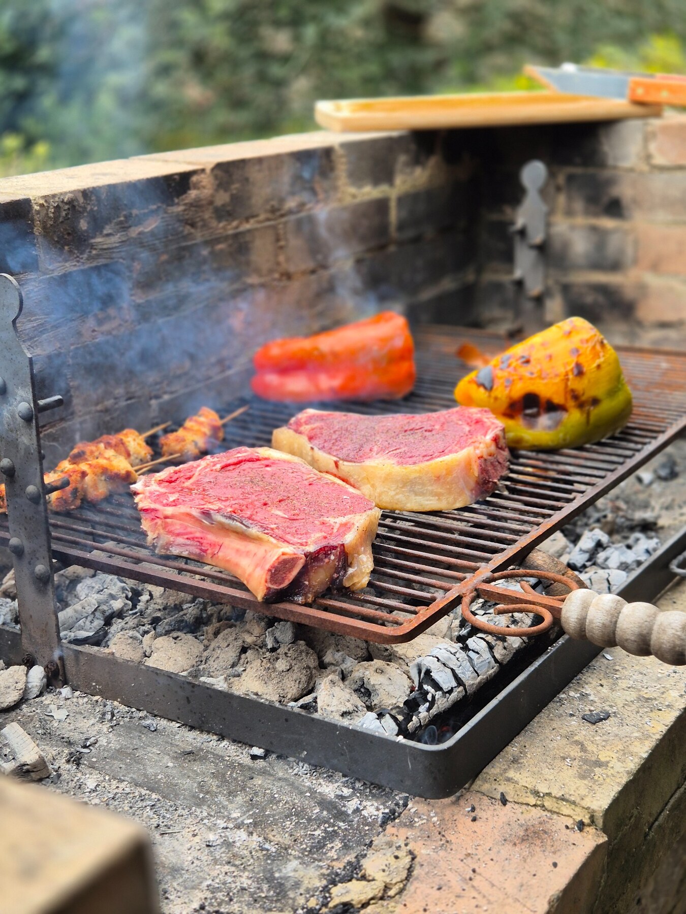 Barbecue in giardino